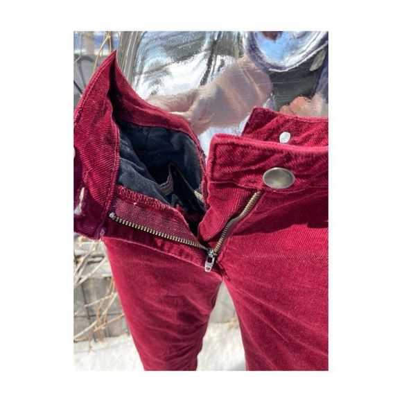 Pendleton Red Corduroy Trousers Mid-Rise Boot Cut - Picture 8 of 11